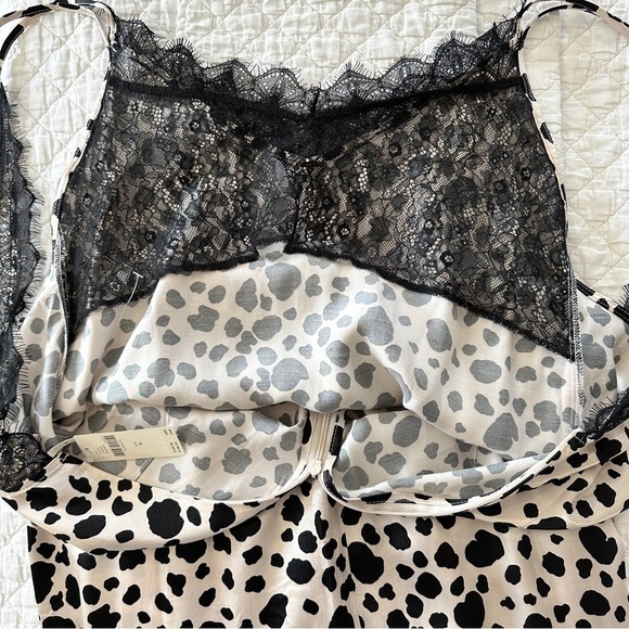 Anthropologie Vintage Y2K Inspired Dalmatian Print Slip Dress Size Medium - Picture 5 of 16